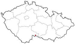 Mapa: Slavonice