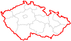 Mapa: Czech Republic - Czechia