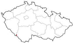 Mapa: Pramen Vltavy